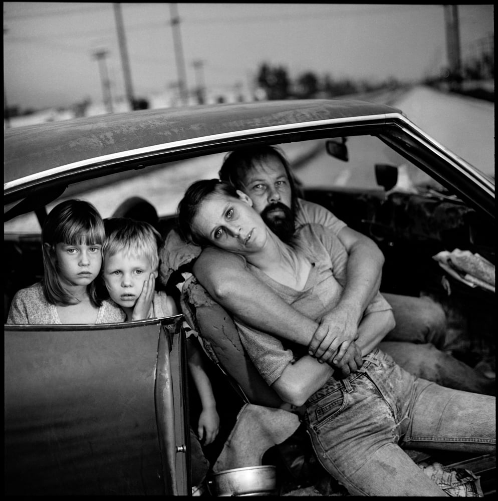 Mary Ellen Mark, "La famille Damm dans sa voiture, Los Angeles, California" (1987). © Avec l’aimable autorisation de The Mary Ellen Mark Foundation / Howard Greenberg Gallery.