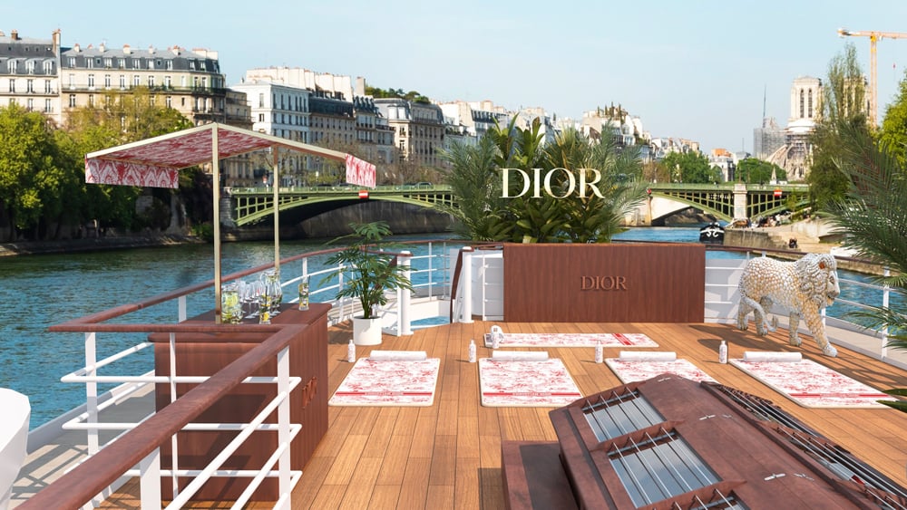 La croisière Dior Spa Cruise sur la Seine. © Photo Christian Dior Parfum.