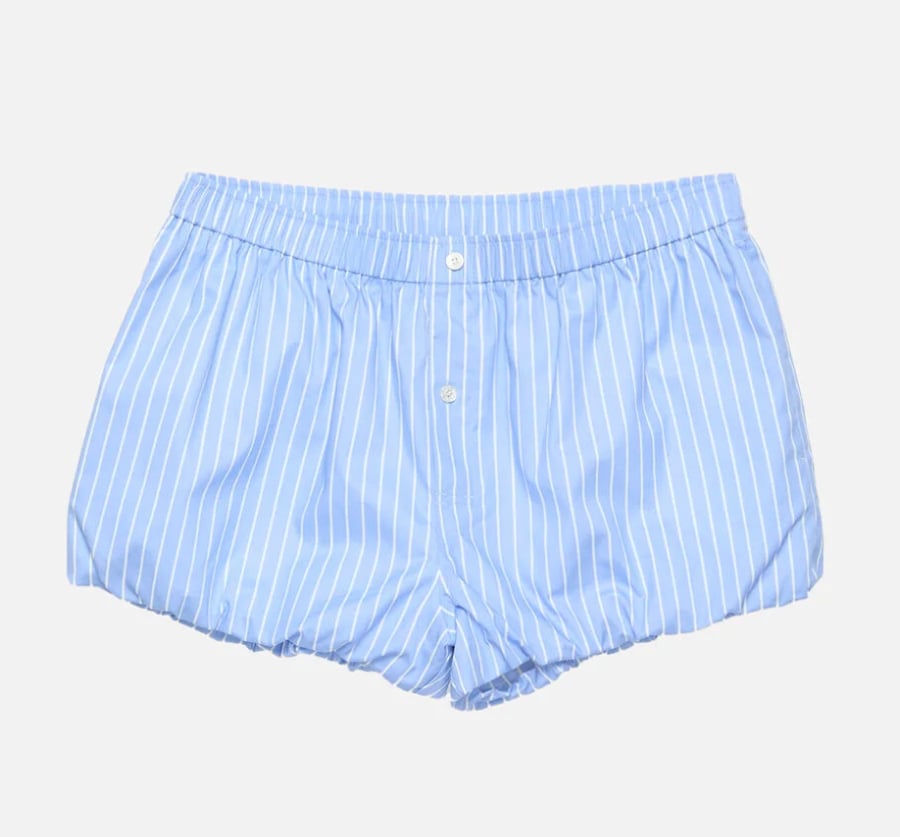 Acne Studios striped, baggy short