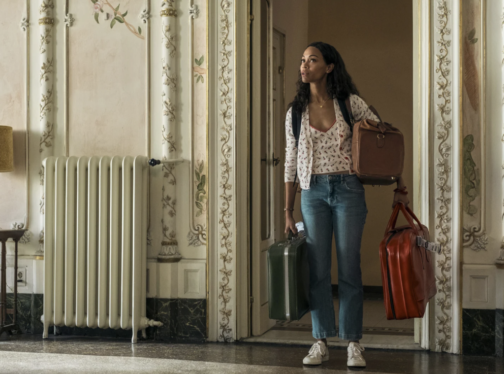 Zoe Saldana dans la série Le Goût de Vivre (2022) © Copyright Aaron Epstein/Netflix.