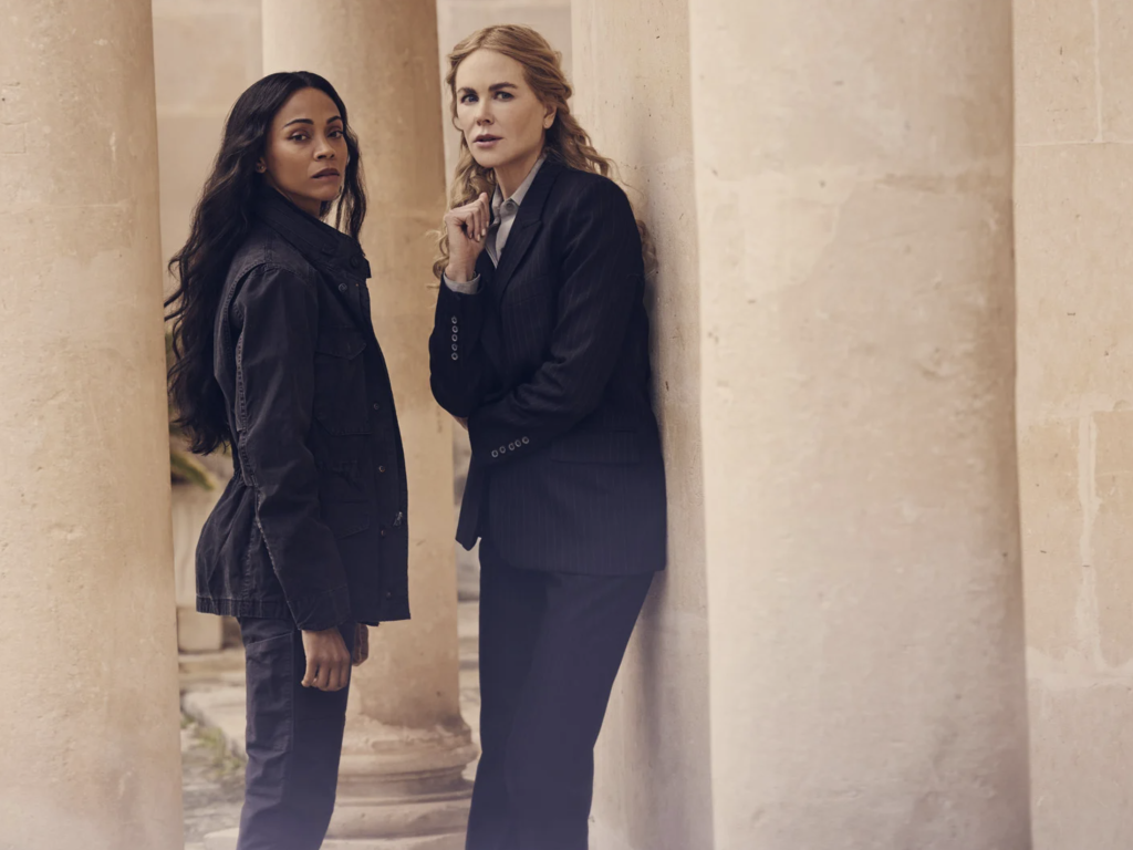 Zoe Saldana et Nicole Kidman dans la série Opérations Spéciales : Lioness (2023) © Copyright Paramount+.