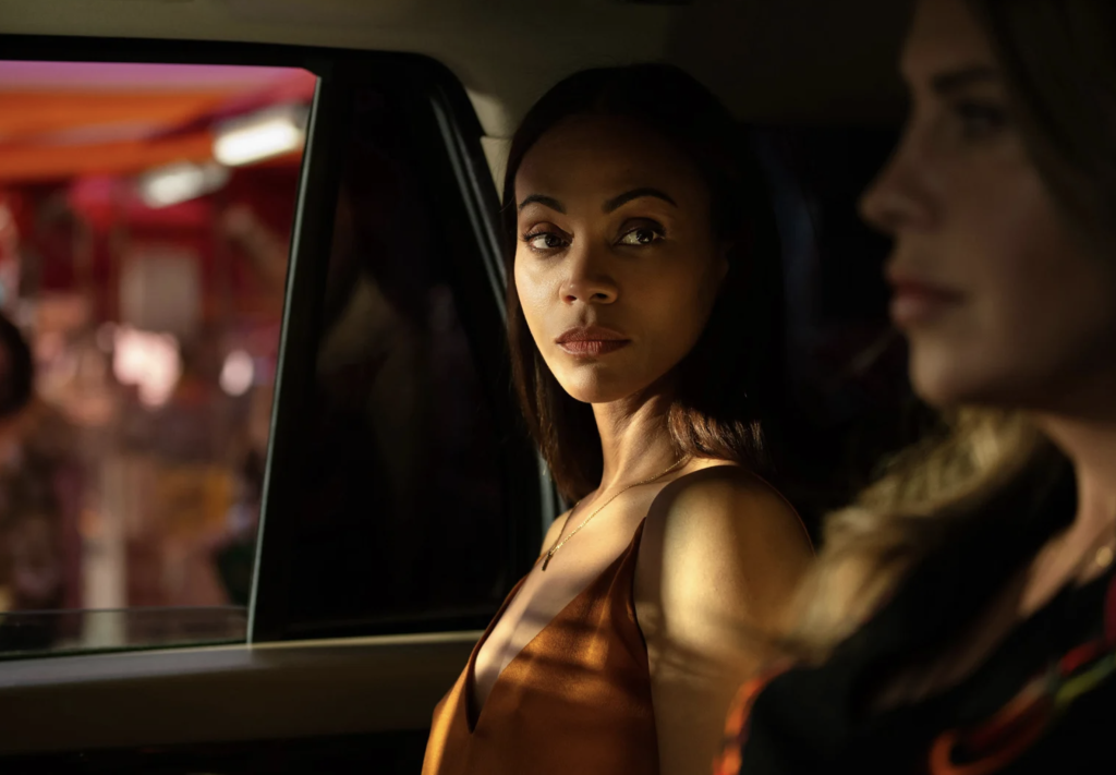 Zoe Saldana et Karla Sofía Gascón dans Emilia Perez (2024) © Copyright PAGE 114 – WHY NOT PRODUCTIONS – PATHÉ FILMS - FRANCE 2 CINÉMA - SAINT LAURENT PRODUCTIONS - Shanna Besson.