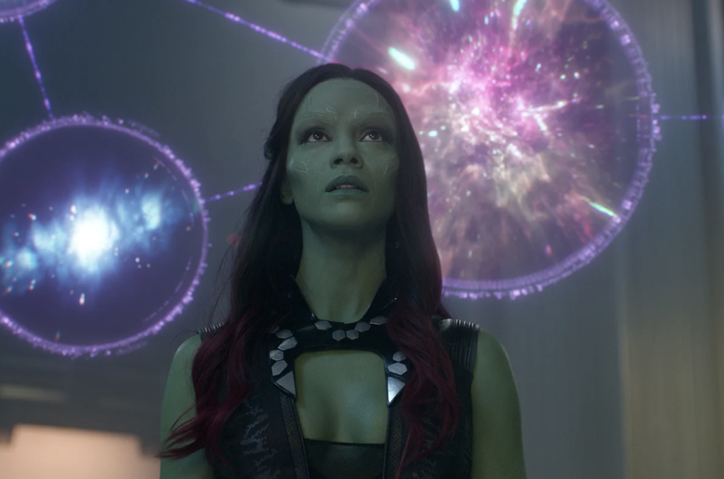 Zoe Saldana dans Les Gardiens de la Galaxie (2014) © Copyright Walt Disney.