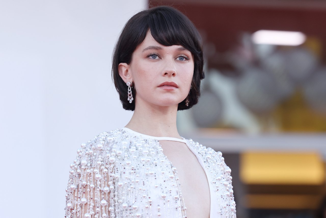 Cailee Spaeny attends a red carpet for the movie "Priscilla" at the 80th Venice International Film Festival on September 04, 2023 in Venice, Italy. (Photo by Stefania D'Alessandro/WireImage).