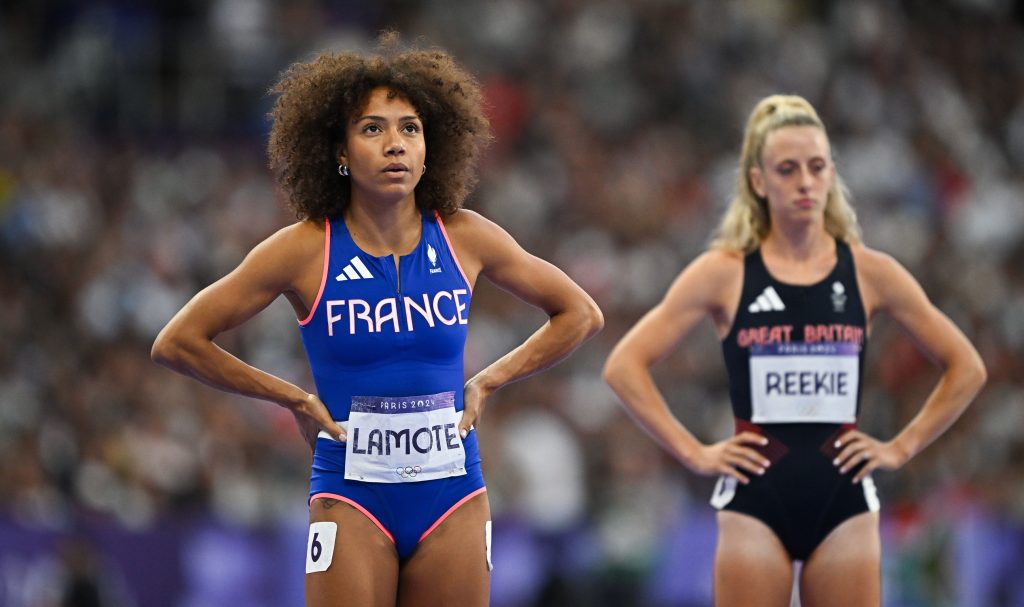 Rénelle Lamote à la finale du 800 mètres femme aux Jeux Olympiques de Paris 2024 le dimanche 4 août au Stade de France. © Games in Paris, France. (Photo By Sam Barnes/Sportsfile via Getty Images/