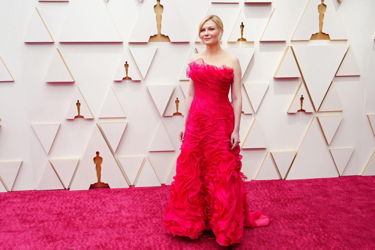 Kirsten Dunst à la cérémonie des Oscars en 2022. © Getty Images.