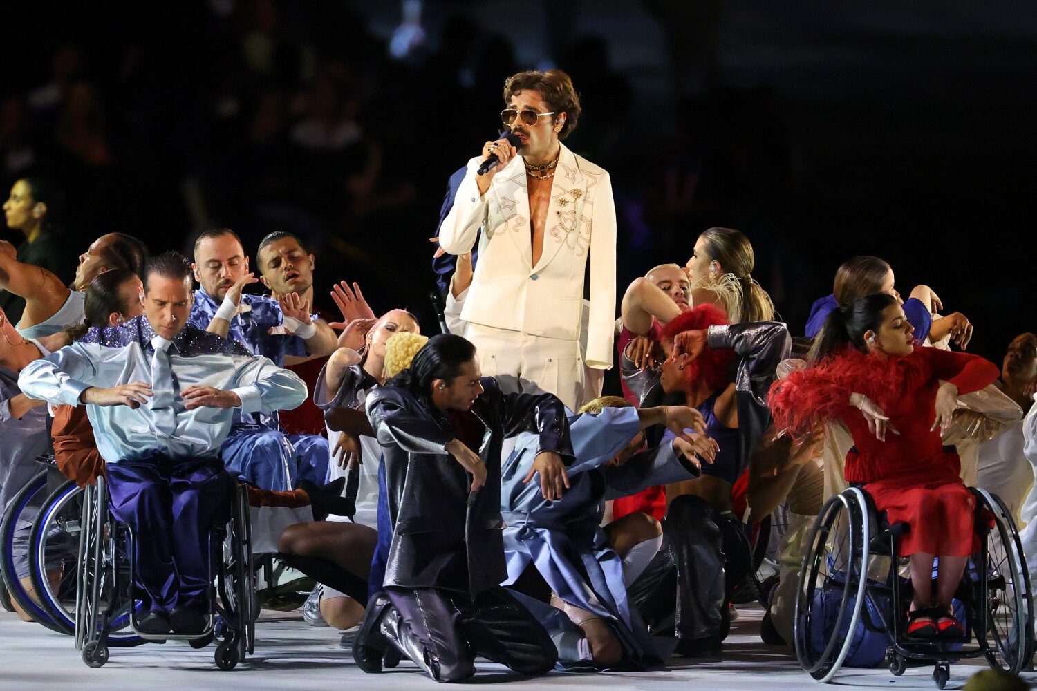 Lucky Love à la cérémonie d'ouverture des Jeux Paralympiques à Paris, le 28 août 2024 © Michael Reaves/Getty Images via Louis Vuitton.