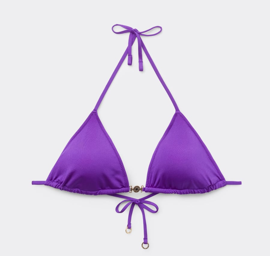 haut de bikini triangle violet calzedonia