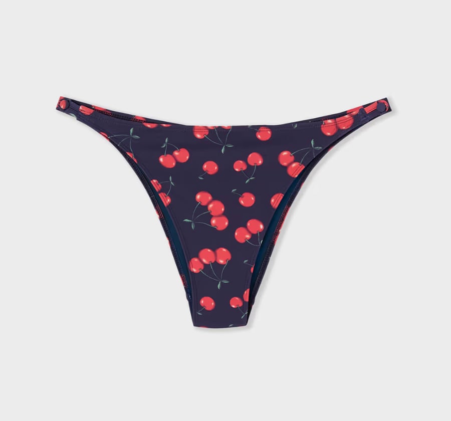 bas de bikini à balconnet et imprimé cerises wear marcia x etam