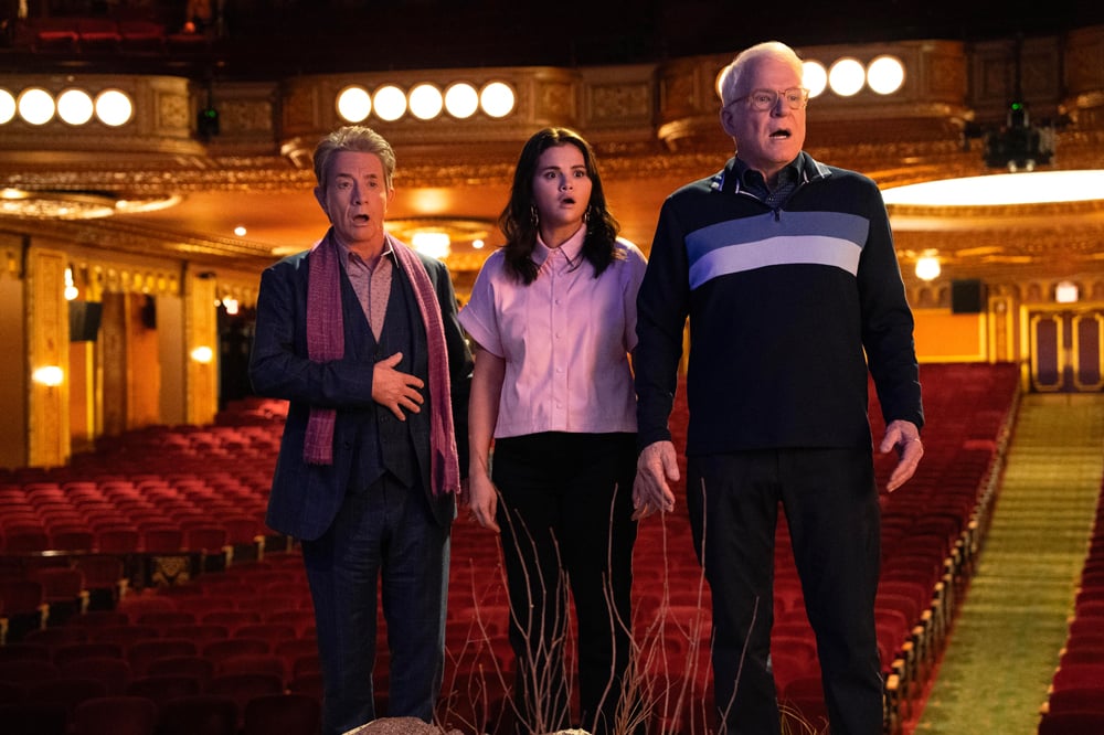 Selena Gomez, Steve Martin et Martin Short dans Only Murders in the Building © Patrick Harbron/Hulu.