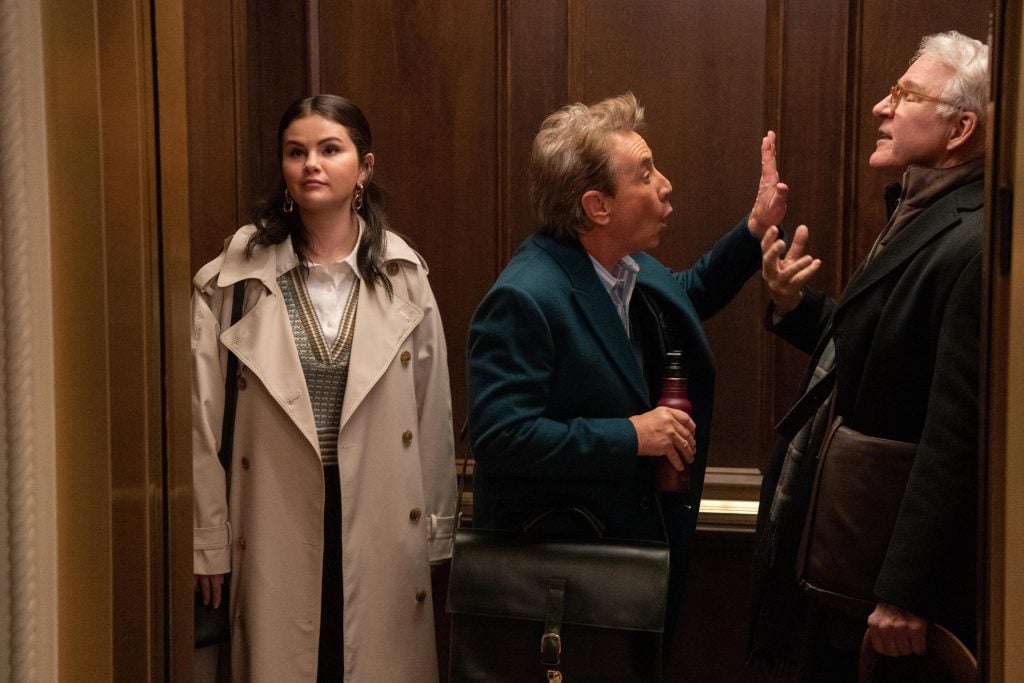 Selena Gomez, Steve Martin et Martin Short dans Only Murders in the Building © Patrick Harbron/Hulu.