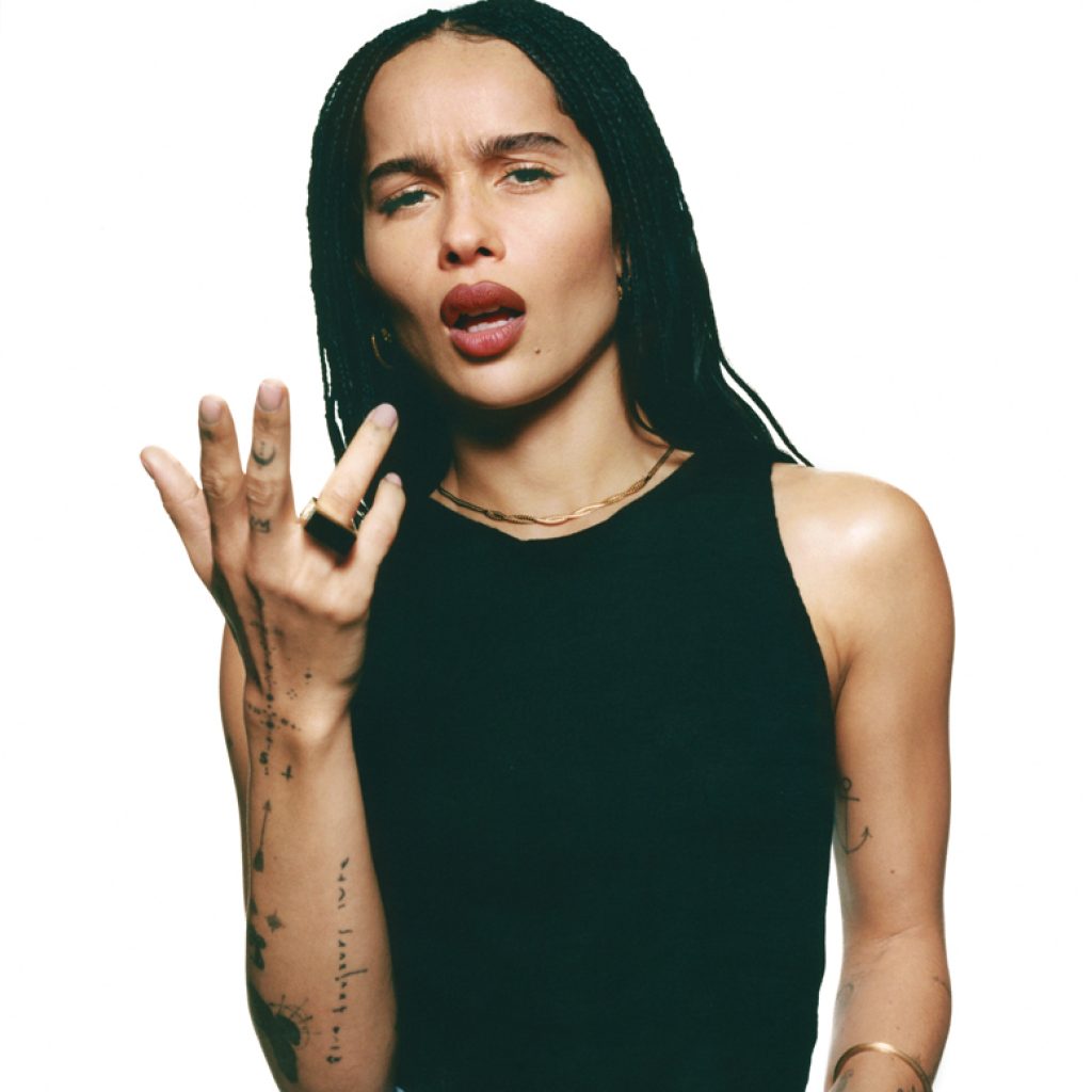 Zoë Kravitz par Stuart Winecoff pour Yves Saint Laurent.