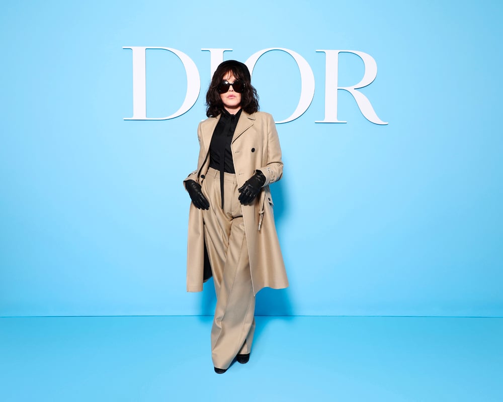 Isabelle Adjani au défilé Dior printemps-été 2025 © Dior.