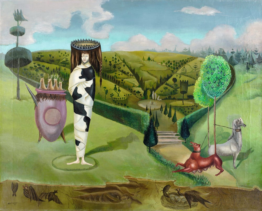 Leonora Carrington, “Green tea (La Dame ovale)” (1942). Museum of modern art, New York © Adagp, Paris, 2023 © Digital image, The Museum of Modern Art, New York/Scala, Florence.