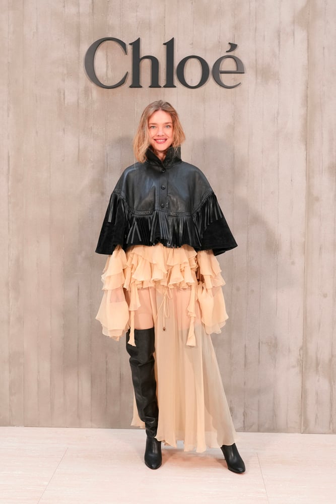 Natalia Vodianova au défilé Chloé printemps-été 2025.