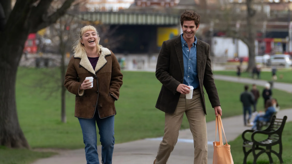 Florence Pugh et Andrew Garfield dans L'Amour au présent (2025) de John Crowley © Courtesy of TIFF.