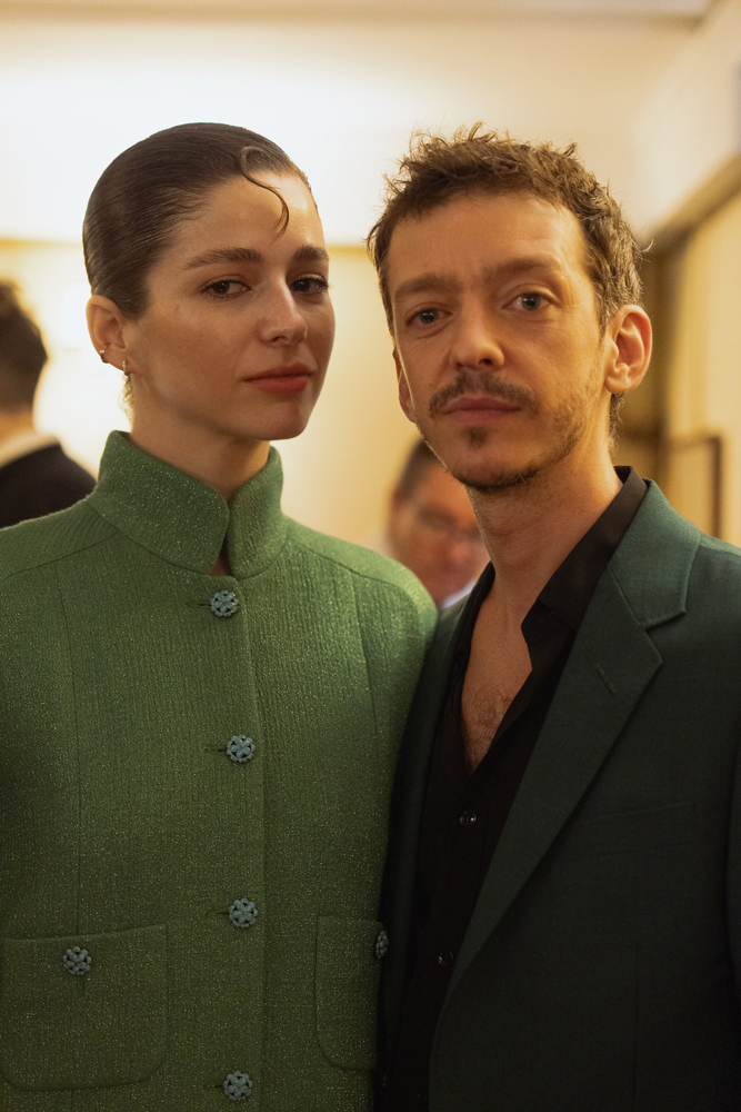 Mariana Di Girolamo et Nahuel Perez Biscayart au dîner Chanel à la Mostra de Venise 2024.