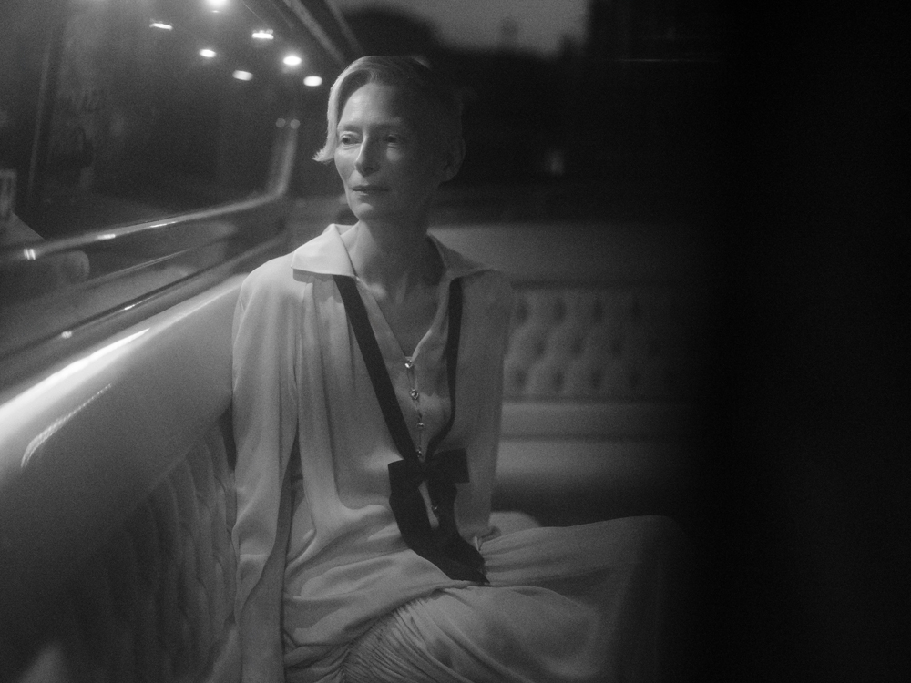 Tilda Swinton au dîner Chanel à la Mostra de Venise 2024.