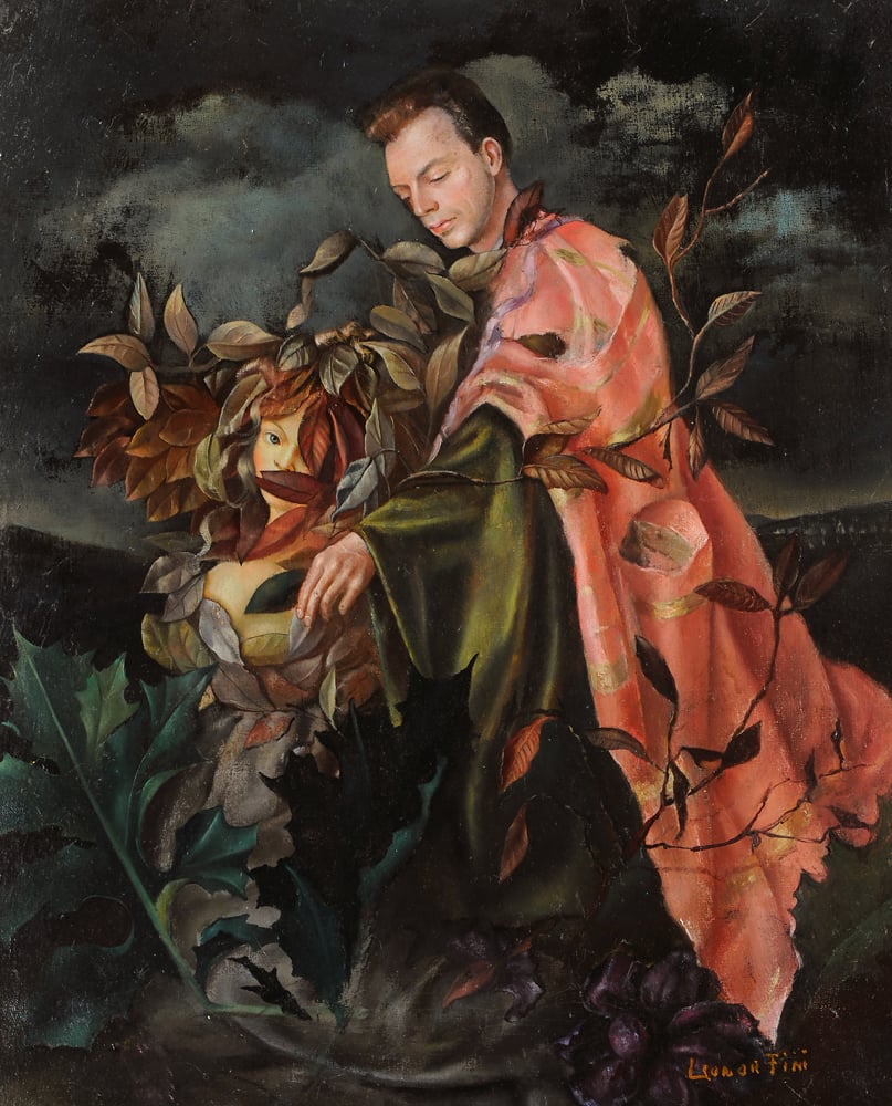 Leonor Fini, "Self-Portrait with Stanislao Lepri" (1943-43).