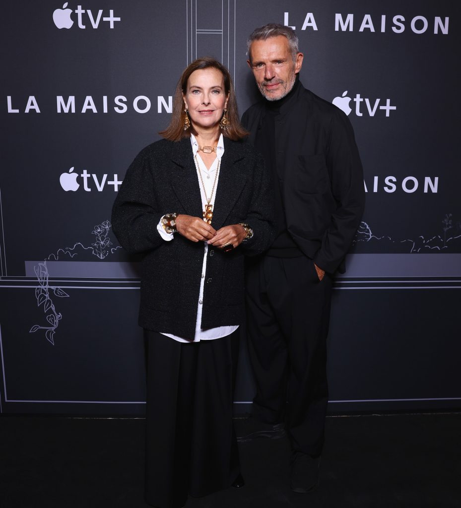 Carole Bouquet et Lambert Wilson à l'avant-première de la série La Maison à Paris, le 12 septembre 2024. Photo pour Marc Piasecki/Getty Images for Apple TV+.