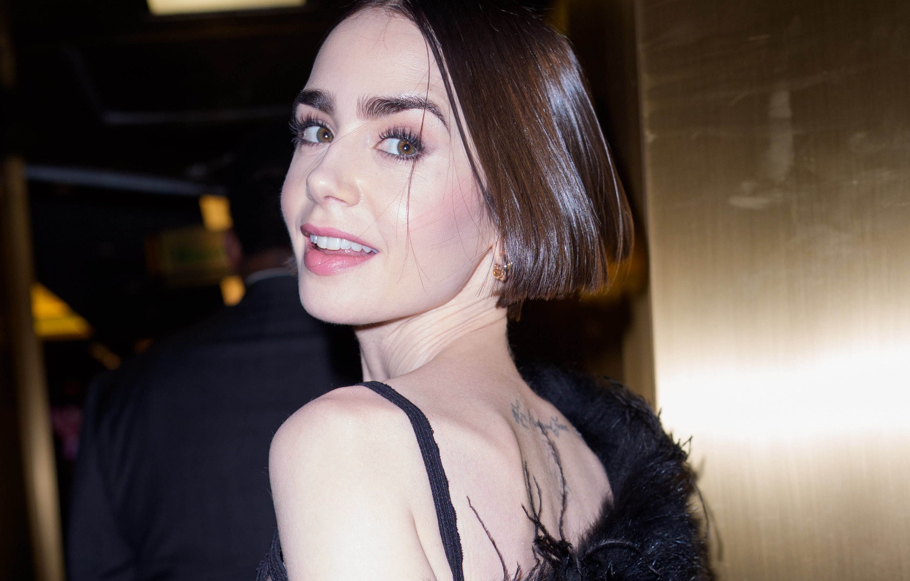 L'actrice Lily Collins.