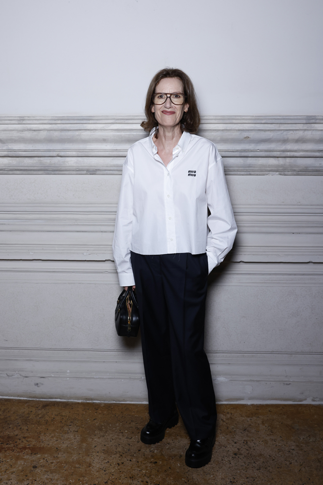 Joanna Hogg au dîner Miu Miu Women's Tales à la Mostra de Venise 2024.