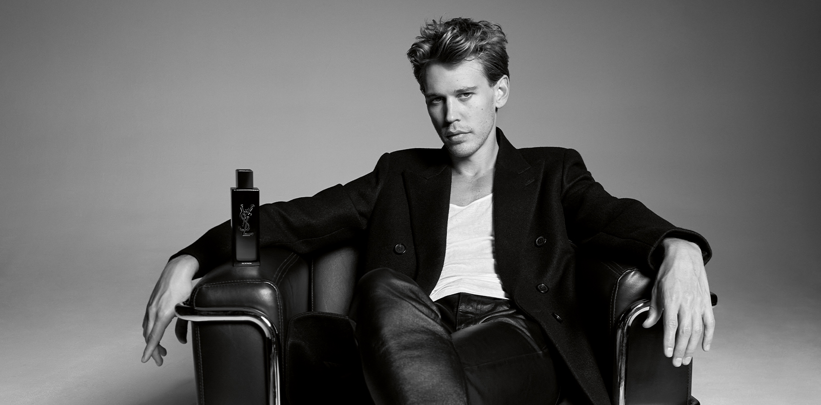 Austin Butler © Greg Williams, courtesy of Yves Saint Laurent Beauté.