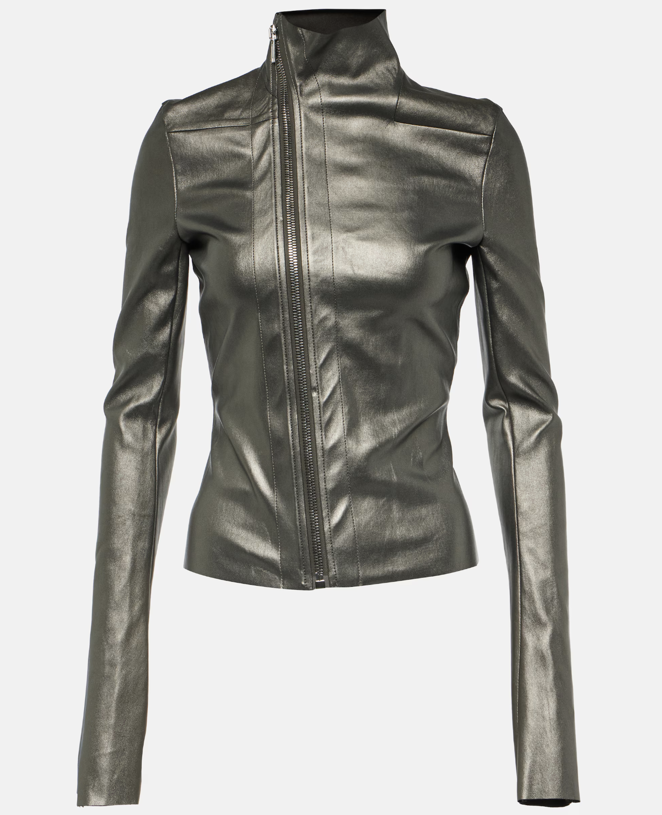 Veste en cuir Rick Owens.