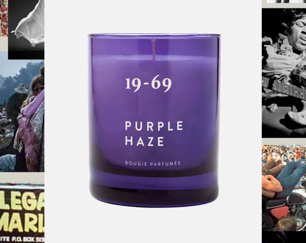 19-69, Purple Haze, bougie parfumée