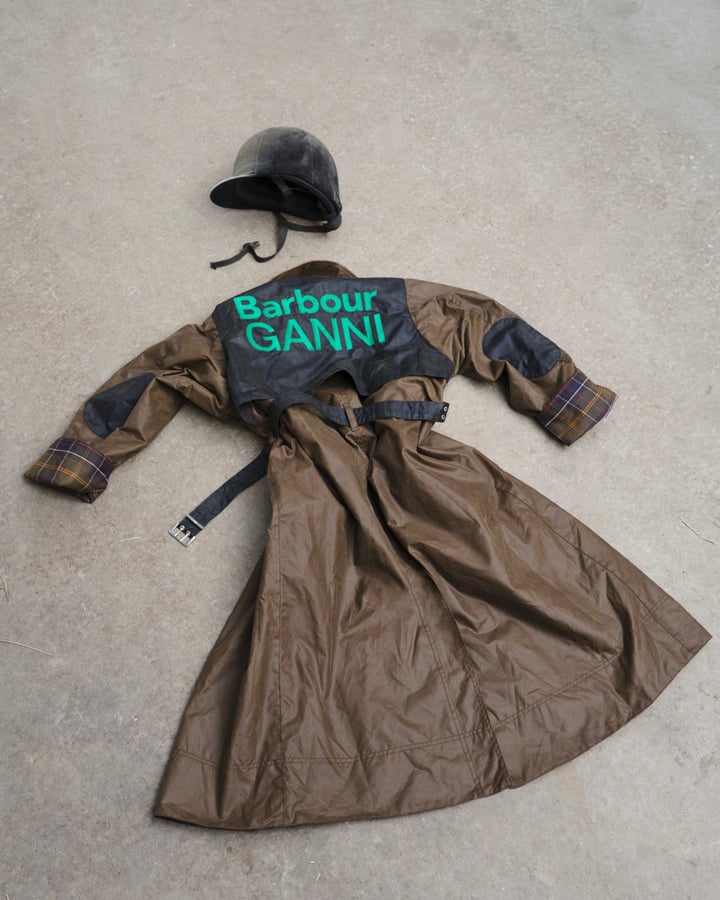 La collection Ganni x Barbour.