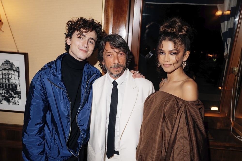 Timothée Chalamet, Pierpaolo Piccioli and Zendaya.