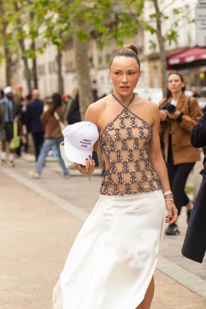 Street style à la Fashion Week printemps-été 2025 © Nathan Merchadier.