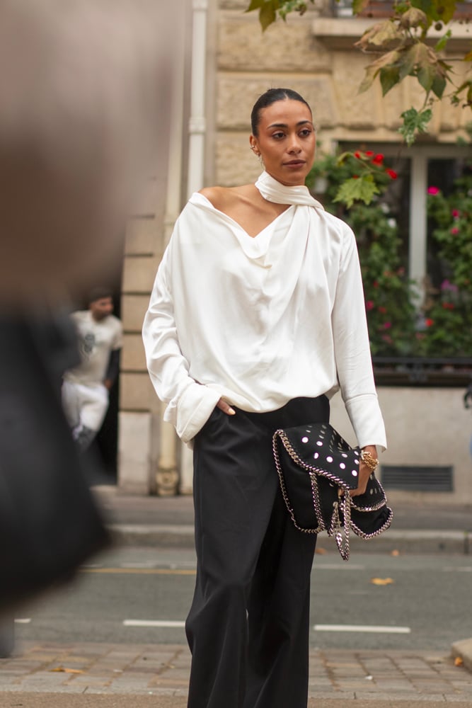 Street style à la Fashion Week printemps-été 2025 © Nathan Merchadier.