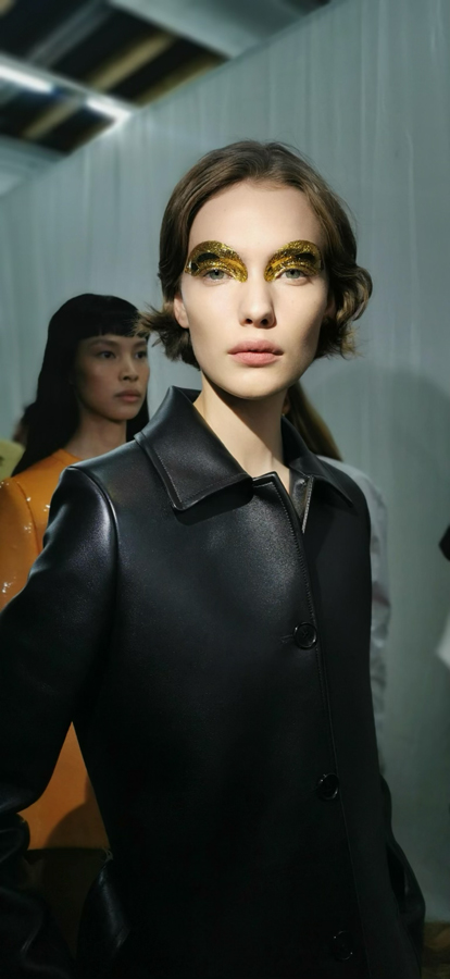 Le make-up du défilé Loewe printemps-été 2025.