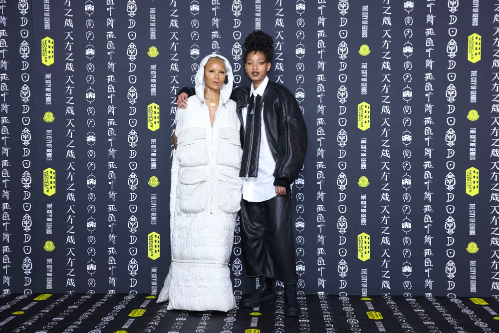 jada pinkett smith et willow smith  moncler genius shanghai