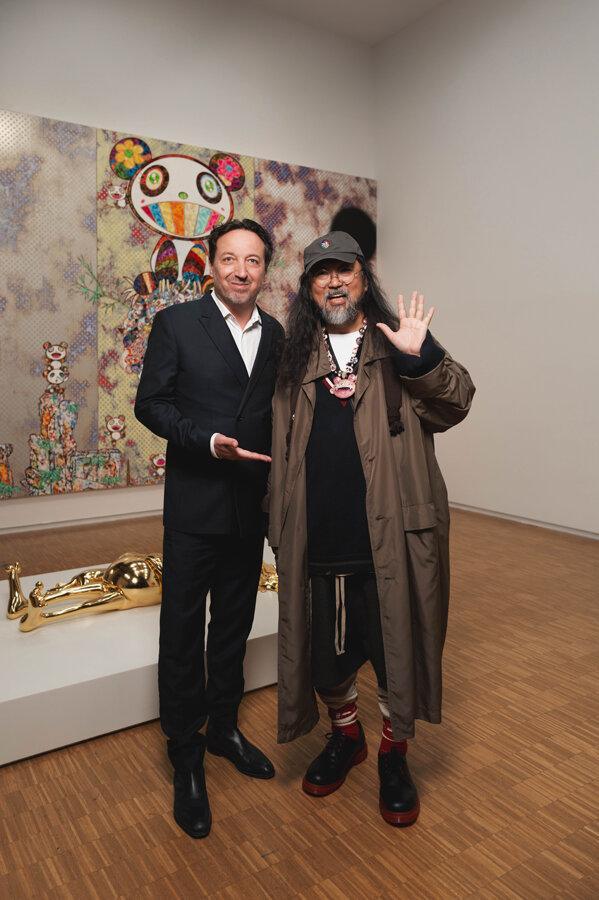 Emmanuel Perrotin et Takashi Murakami © SayWho / Jean Picon.