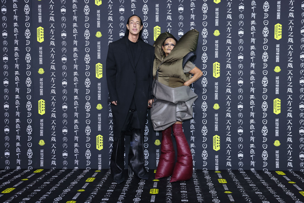 rick owens et michele lamy  moncler genius shanghai