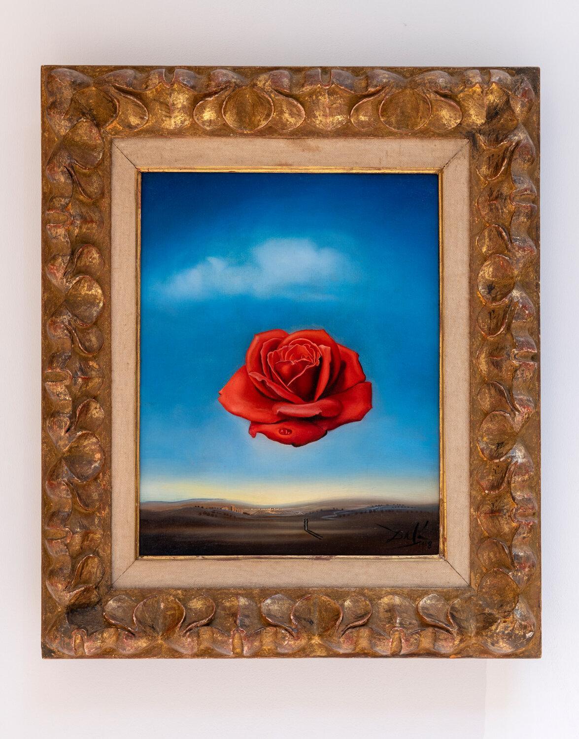 Salvador Dalí, “Rose méditative” (1958). En vente chez Sotheby's Paris, 83 Faubourg Saint-Honoré, octobre 2024. © Marc Domage.