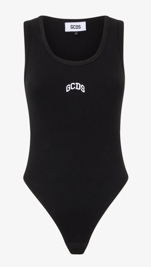 body noir en coton gcds