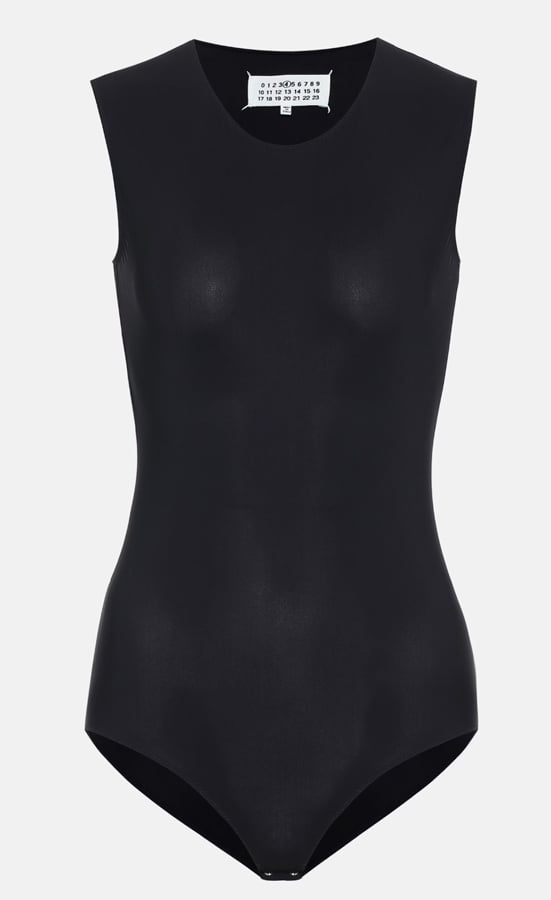 body noir en jersey maison margiela