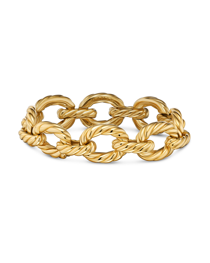 bracelet torsadé or jaune david yurman