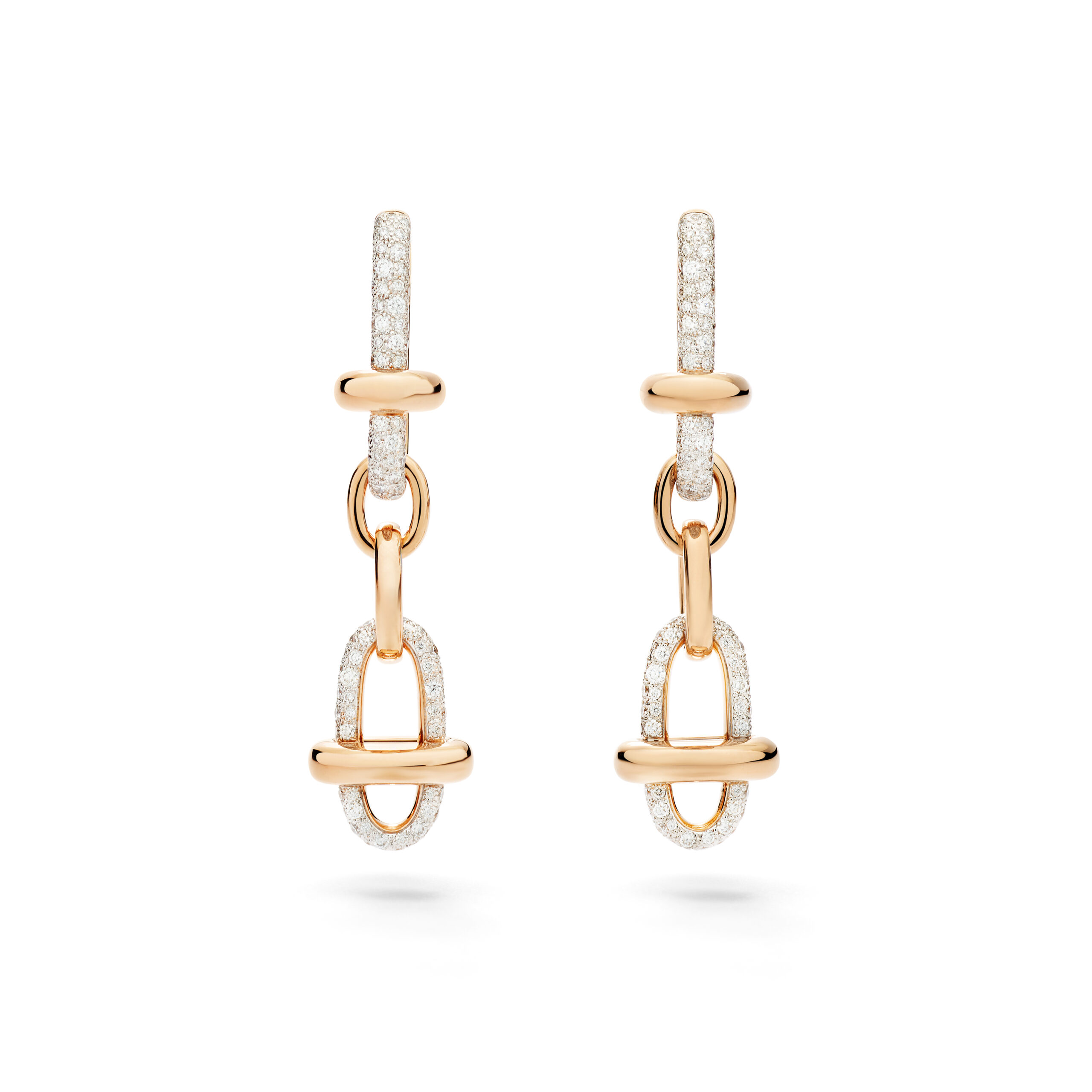 boucles d'oreilles en or et diamants pomellato