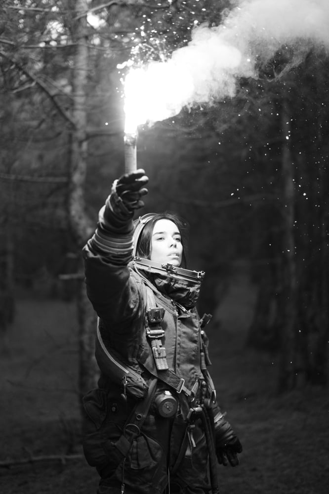 Élodie Bouchez dans le livre Chroniques Terriennes de Mathieu César.