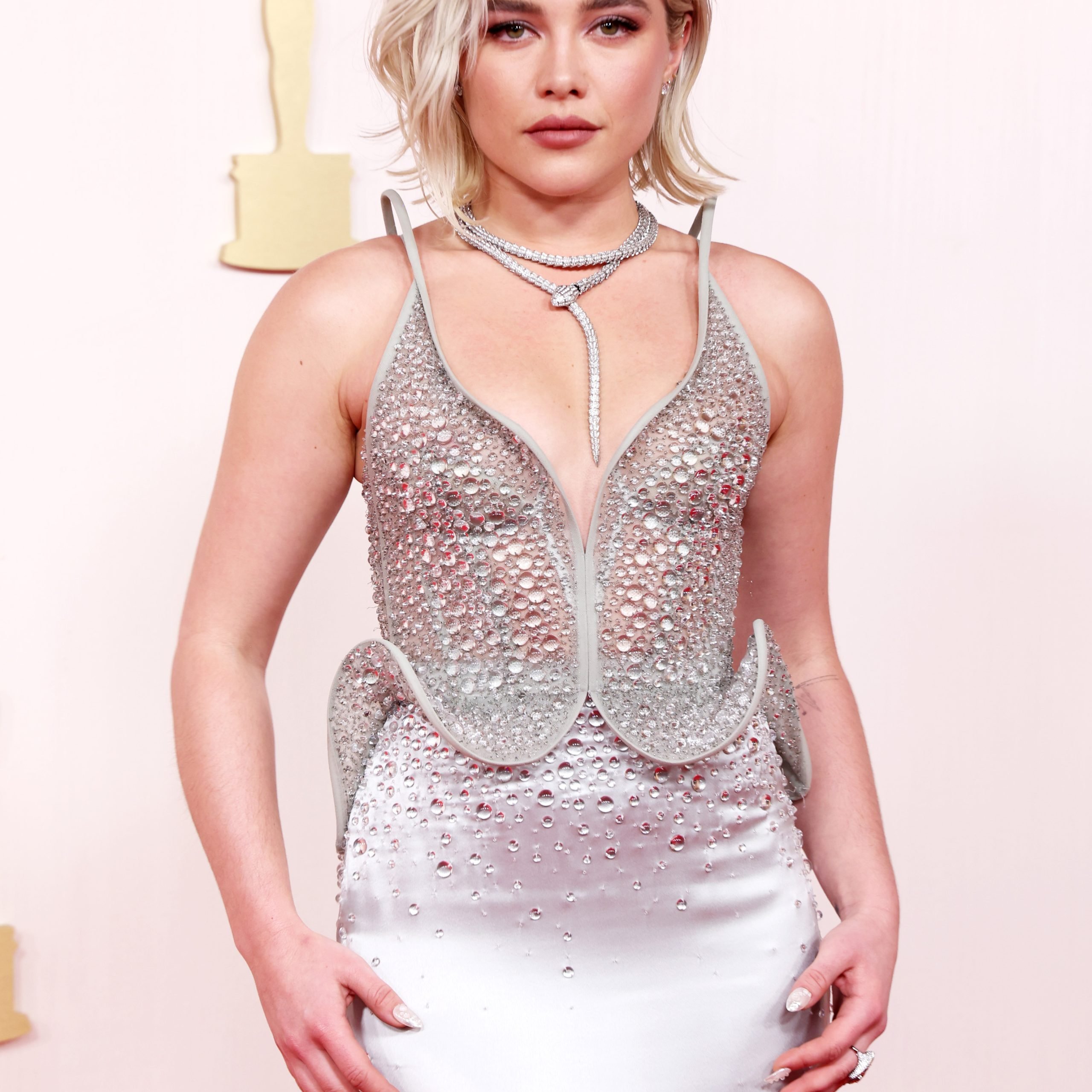 Florence Pugh lors de la 96ème cérémonie des Oscars, le 10 mars 2024 à Hollywood, Californie © Kevin Mazur/Getty Images - Dune 2 - L'amour au présent - Oppenheimer