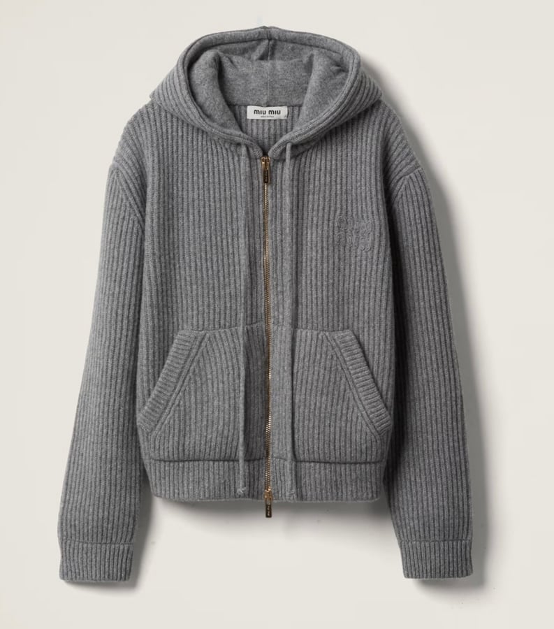 hoodie miu miu à zip