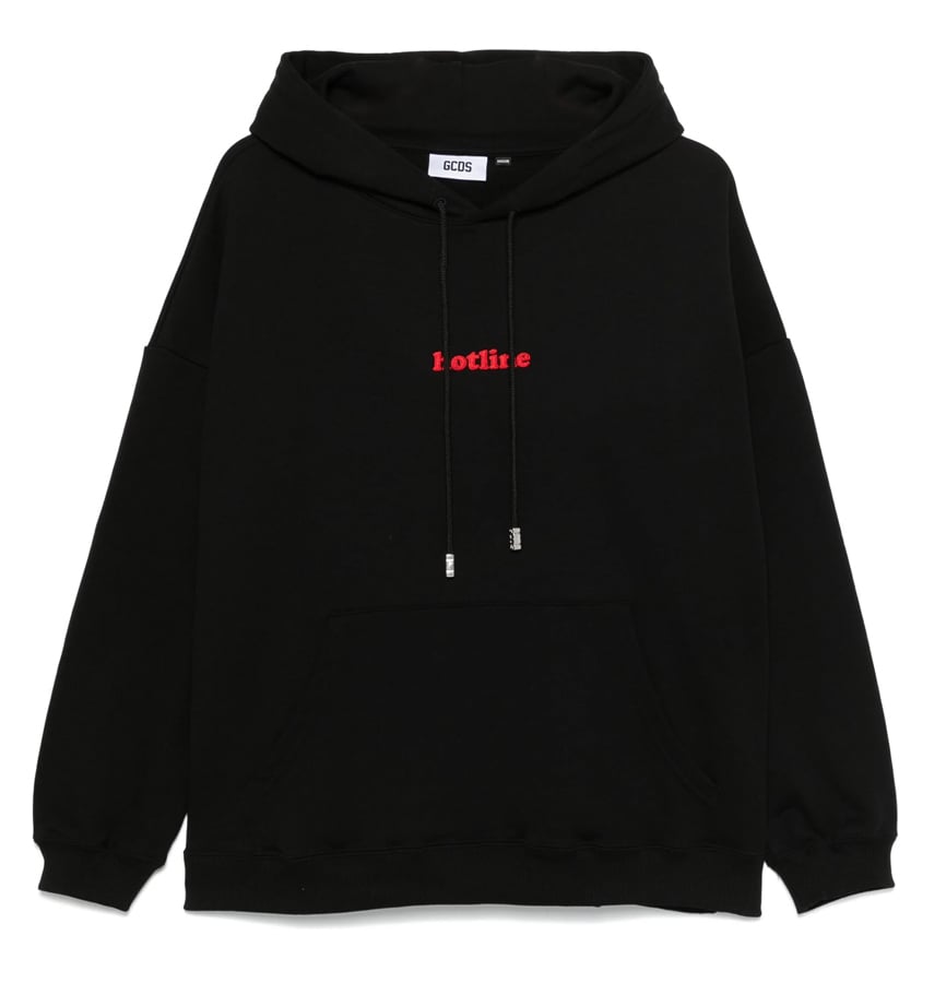 hoodie noir GCDS