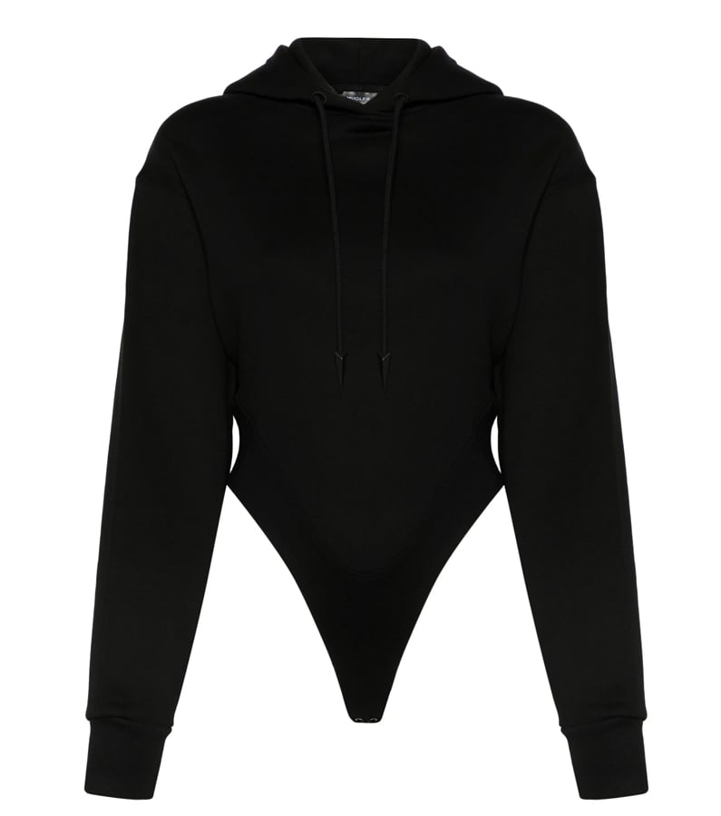 body hoodie noir Mugler 