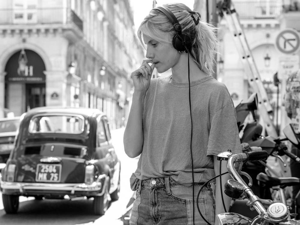 Mélanie Laurent sur le tournage du film Libre par Julien Panié  © Prime Video.