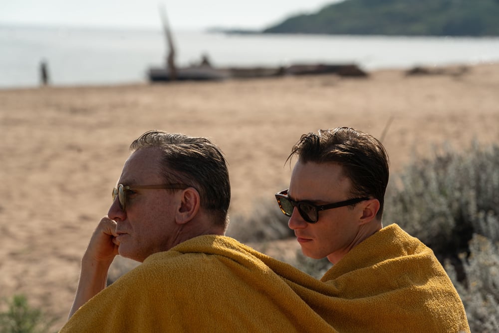 Daniel Craig et Drew Starkey dans Queer (2025) de Luca Guadagnino © A24. 