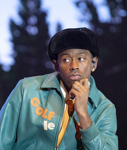 Tyler, The Creator au festival Lollapalooza, à Chicago, en 2021 (Photo by Scott Legato/Getty Images). 